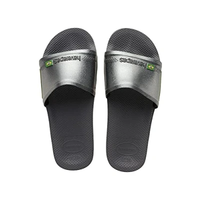 Afbeelding van Havaianas Old Slide Brasil, Slides uniseks, New Graphite, 33/34 EU