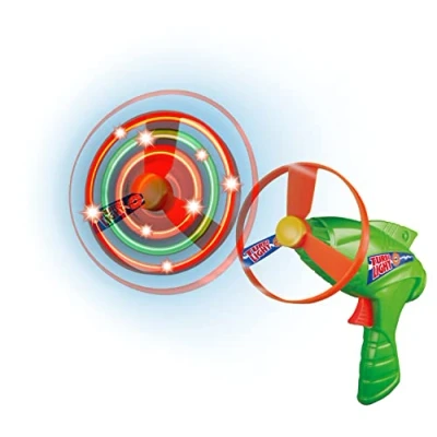 Afbeelding van Paul Günther 1691 Turbo Light Propeller spel, lichtgevend vangspeelgoed met LED&#039;s en startpistool, rotordiameter ca. 27 cm, vliegmodel voor kinderen vanaf 5 jaar