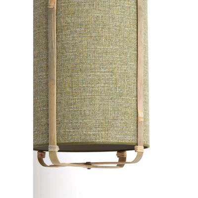 Afbeelding van Light &amp; Living Hanglamp SENDAI Ø37x66cm Groen