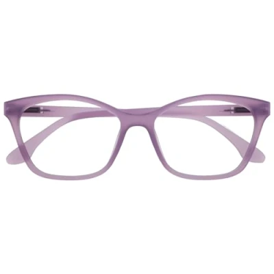 Afbeelding van OPULIZE KAT Leesbril Kattenoog Montuur Mat Paars Heren &amp; Dames Veerscharnieren R59 5 +1.50