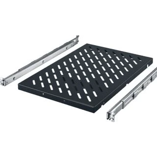 Afbeelding van Rittal legbord voor ts it te uittrekbaar plaatstaal gelakt 1 5he 100kg bxd 419x500mm ral 9005 incl bevestigingsmateriaal 5501715