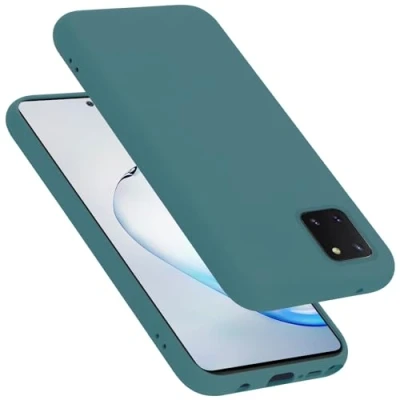 Afbeelding van Cadorabo Hoesje geschikt voor Samsung Galaxy A81 / NOTE 10 LITE M60s in LIQUID GROEN Beschermhoes gemaakt van flexibel TPU silicone Case Cover
