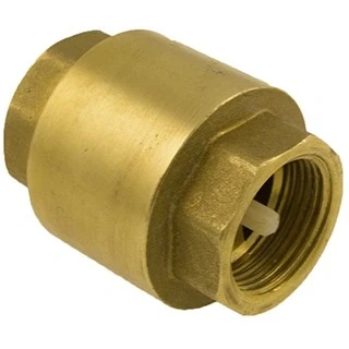 Afbeelding van Terugslagklep veerbelast kunststof keerklep Nr 5 messing 1/2&quot;