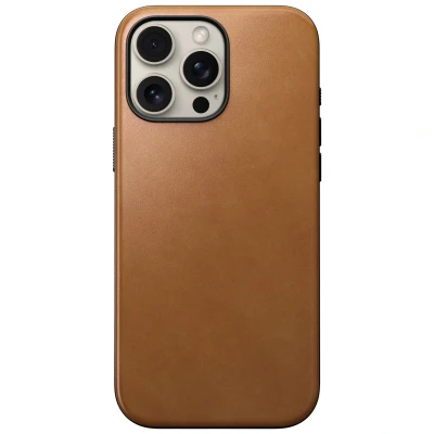 Afbeelding van Nomad Modern Leren Case iPhone 16 Pro Max English Tan C NM01691785