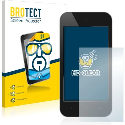 Afbeelding van BROTECT Screenprotector voor Standaardmaten met 4 inch Schermen [89 mm x 50.2 mm, 16:9] Folie Beschermfolie transparant (2 Stuks)