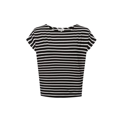 Afbeelding van s.Oliver Tshirt print, Dames, Maat: 38, Schwarz weiß