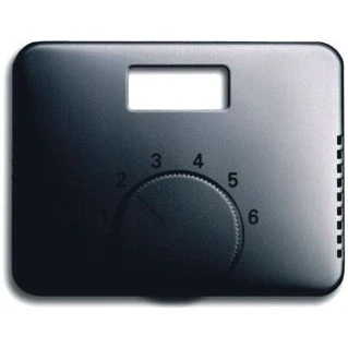 Afbeelding van Abb busch jaeger alpha draaiknop kunststof diverse symbolen thermostaat ip20 platina 2cka001710a3684