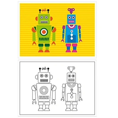 Afbeelding van Kleurplaat Robot
