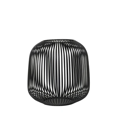 Afbeelding van Blomus Windlicht Lito Black Zwart M 28x28x27cm