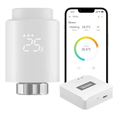 Afbeelding van SONOFF Zigbee Add On Smart radiatorthermostaat met Bridge Pro Gateway, radiatorventiel voor Home bediening, werkt Alexa &amp; Google Home, TRVZB ZBBridge P