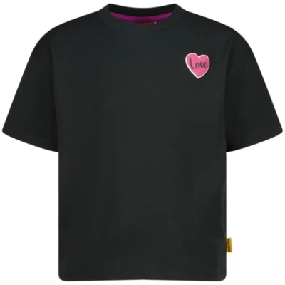Afbeelding van Vingino Girls Hanrieke In kleur Deep Black maat 10, zwart (deep black), 10 Jaar