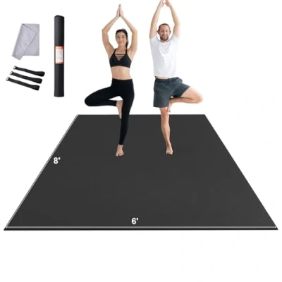 Afbeelding van VEVOR trainingsmat antislip yogamat gymgymnastiekmat 2,4x1,8m