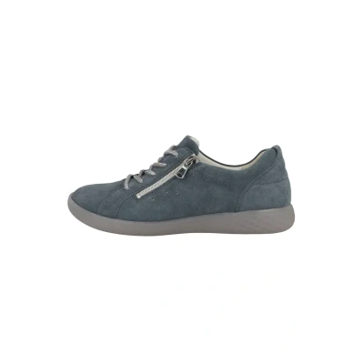 Afbeelding van Waldläufer Dames veterschoenen H Cloé Denim Zilver, blauw, 37 EU Breed