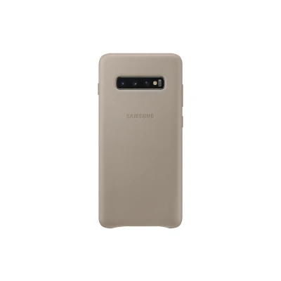 Afbeelding van Samsung Galaxy S10 Plus Leather Cover Grijs