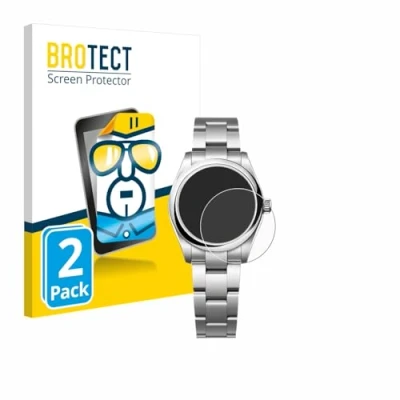 Afbeelding van BROTECT (2 Stuks) Schermbeschermer voor Rolex Oyster Perpetual 31 Screen Protector Transparant