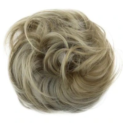Afbeelding van CAISHA Haarstukje Haarwokkel Bruids Kapsel Opgestoken Volumineus Licht Golvend Knoet Blond Mix G32B