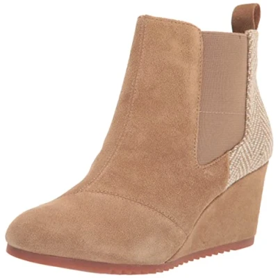Afbeelding van TOMS Dames Bailey Enkellaars, Koffie, 41 EU