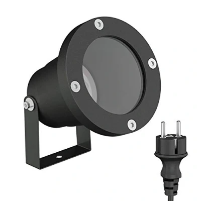 Afbeelding van ledscom.de Tuinspot DUK voor buiten, IP65, stekker, zwart, 1x GU10 max. 15W, waterdicht, bed, buitenspot, buitenverlichting, tuinlamp, plantenspot, tuinspot, verlichting