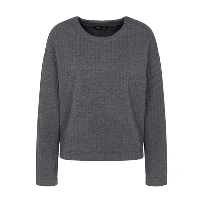 Afbeelding van TRIUMPH Sweatshirt &#039; Cozy Comfort Top Quilted donkergrijs