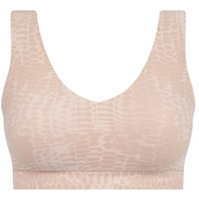 Afbeelding van Chantelle dames Voorgevormde naadloze bralette met zebraprint in de kleur Oudroze, maat: XS/S
