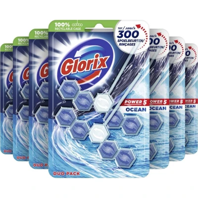 Afbeelding van 7x Glorix Toiletblok Ocean 2 stuks