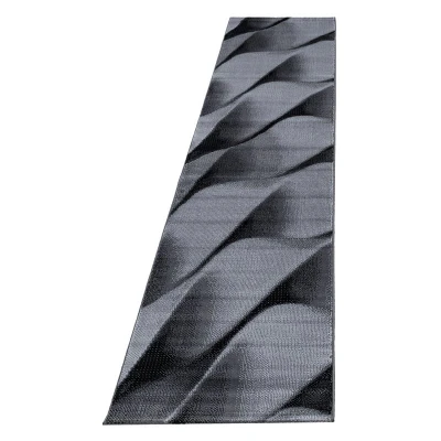 Afbeelding van Moderne loper Jena Zwart 9240 80x300cm Adana Carpets