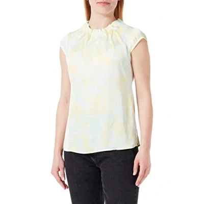 Afbeelding van comma MIT PLISSÉEFALTEN Blouse, Dames, Maat: 38, Helles zitrone