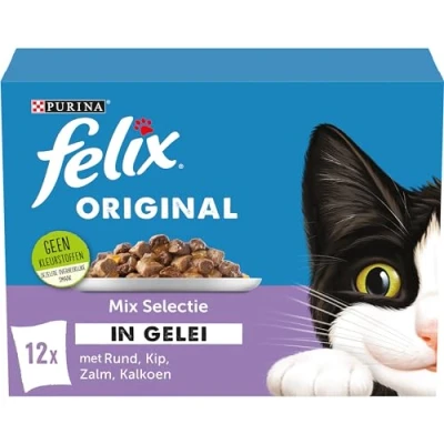 Afbeelding van 4x Felix Original Mix Selectie in Gelei 7+ Jaar 12 x 85 gr