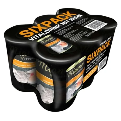 Afbeelding van 6x135ml Trinkfein Vitaliteitsdrank Kip Miamor Kattenvoer