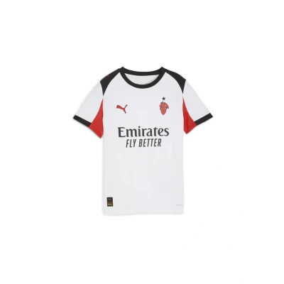 Afbeelding van Puma ACM AWAY Jersey Replica JR Voetbalshirt whitefor all time red voor kinderen, Maat: 176, white/for