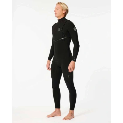 Afbeelding van Rip Curl Heren E Bomb 4/3mm Ritssluiting vrij Wetsuit Bl
