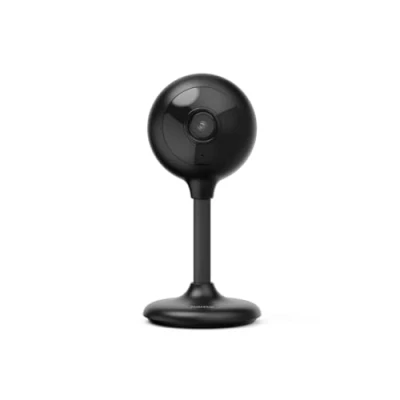 Afbeelding van Hama Bewakingscamera binnen WLAN (slimme wifi camera met app, nachtzicht, opname, bewegingsmelder, intercominstallatie, geluidsherkenning, ook als huisdiercamera of babyfoon, 1080p), zwart
