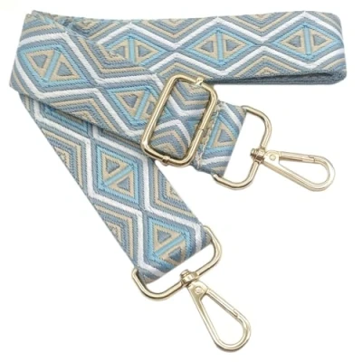 Afbeelding van Verstelbare kleurrijke schouderriem voor dameshandtassen, beige, grijs blauw, 80 130 cm, tasriem met gouden karabijnhaak, duurzaam, crossbody tas, gitaar, moderne accessoires, 3,8 1206