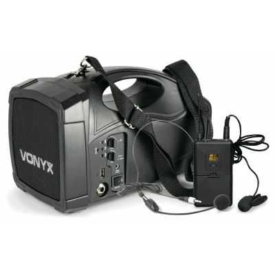 Afbeelding van Vonyx ST012 draagbaar PA systeem met draadloze headset microfoon