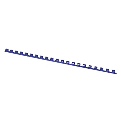 Afbeelding van OFFICE PRODUCTS 20240815 01 plastic bindruggen 100 stuks DIN A4 8 mm (45 pagina&#039;s) bindingskammen binding kunststof kleur: blauw