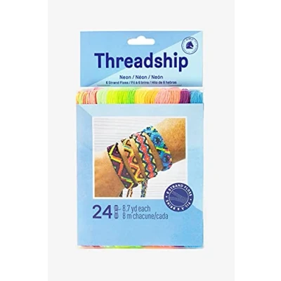 Afbeelding van DMC Prism NEON 6 Strand Floss Pack 8,7 yd, Neon, van 24