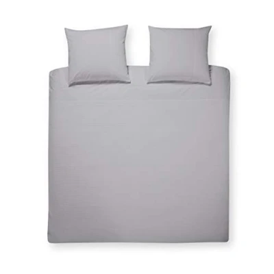 Afbeelding van Dekbedovertrek Papillon Mendoza Grijs Percal 140 x 200 / 220 cm 1 Persoons