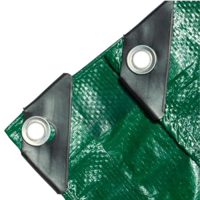 Afbeelding van 3 x meter beschermzeil, 150 g/m², groen, multifunctioneel zeil en tuinzeil, waterdicht met oogjes, bouwzeil tentzeil voor camping tuin,