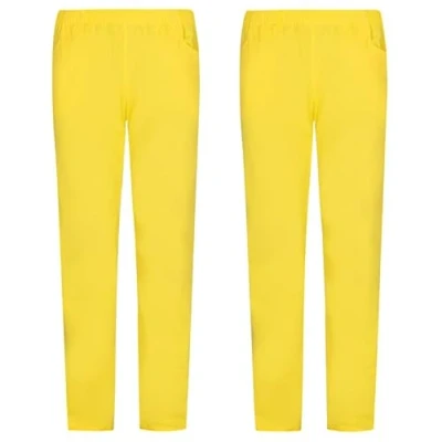 Afbeelding van MISEMIYA Verpakking van 2 stuks, uniseks, gezondheiduniform, medische uniformen, werkbroek, ref. 8312 x XS, Geel, XS