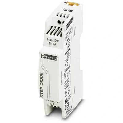 Afbeelding van Redundantiemodule DIN rail Phoenix Contact STEP DIODE/5 24DC/2X5/1X10 10 A uitgangen: 1 x