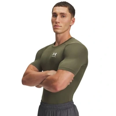 Afbeelding van UA HG Armour Comp SS Marine OD Groen / Wit XL