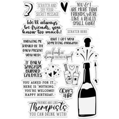 Afbeelding van CC Scratch Reveal Cardmaking Kit Quirky Quotes