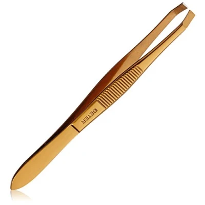 Afbeelding van Beter TWEEZERS with crab tip copper plated 83 cm 1 pz