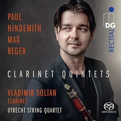 Afbeelding van Soltan &amp; Utrecht String Quartet Hindemith/Reger: Clarinet 5Tets (Super Audio CD)