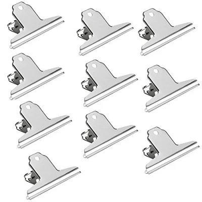 Afbeelding van Alco Albert 771S27 brievenklem van metaal, 10 stuks, 100 mm, vernikkeld