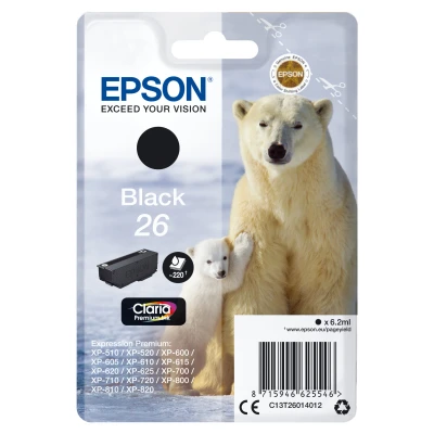 Afbeelding van Epson 26 (C13T26014012) Inktcartridge Zwart