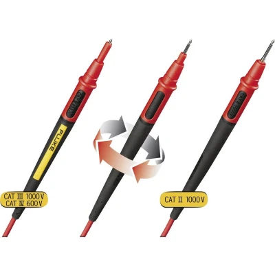 Afbeelding van Fluke TL175 Veiligheidsmeetsnoerenset Banaanstekker 4 mm Testpunt 1.50 m Zwart, Rood 1 stuk(s)
