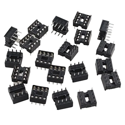 Afbeelding van Futheda 20 STKS 8 Pin 2,54 mm Pitch DIP/DIL IC Sockets Soldeer Type Adapter