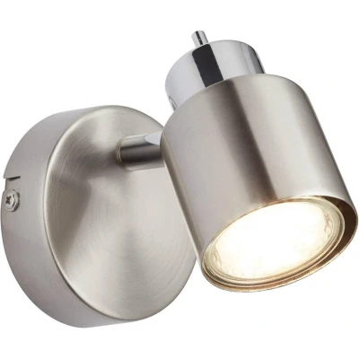 Afbeelding van Brilliant ANDRES Wandlamp Nikkel