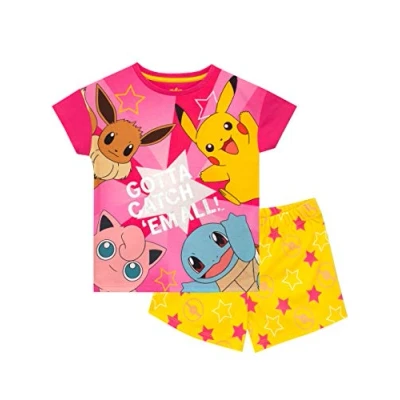 Afbeelding van Pokemon Meisjes Pyjama Pikachu Eevee Korte Pyjama128